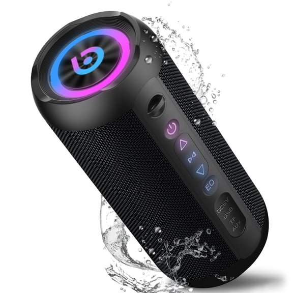 30W Bluetooth 5.4 Portable Speaker with LED Lights
