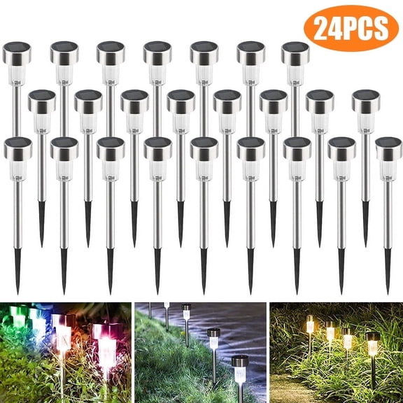 BLITZWILL Solar Pathway Lights - 24 Pack