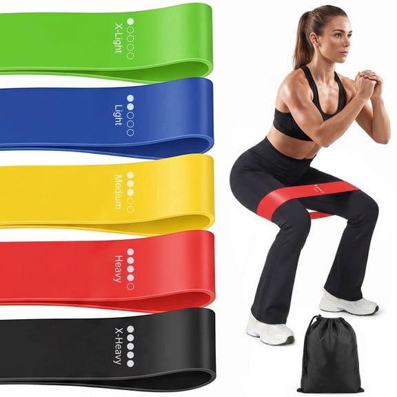 Five-Level Exercise Resistance Band Set